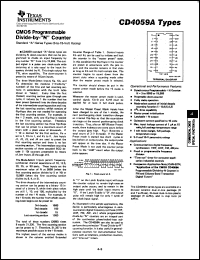 datasheet for CD4059AD3 by Texas Instruments