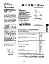 datasheet for CD4510BE by Texas Instruments