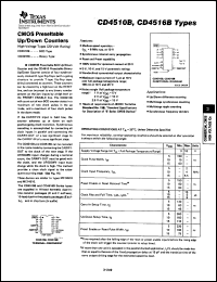 datasheet for CD4516BF3A by Texas Instruments