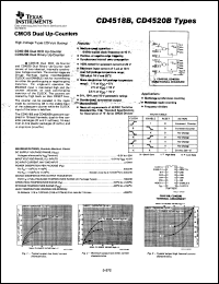 datasheet for CD4518BE by Texas Instruments