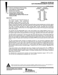 datasheet for CD54AC163F3A by Texas Instruments