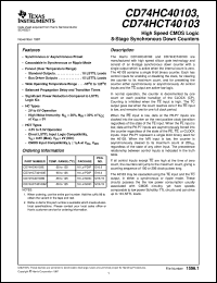 datasheet for 5HC40103F3AS228 by Texas Instruments