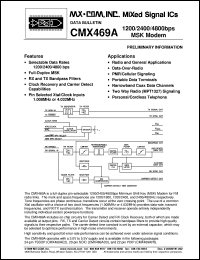 datasheet for CMX269AP6 by MX-COM, Inc.