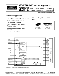 datasheet for MX812DW by MX-COM, Inc.