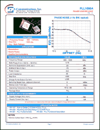 datasheet for PLL1000A by Z-Communications, Inc.