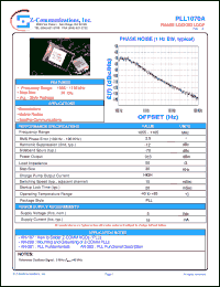 datasheet for PLL1070A by Z-Communications, Inc.