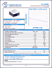 datasheet for CLV1052M by Z-Communications, Inc.