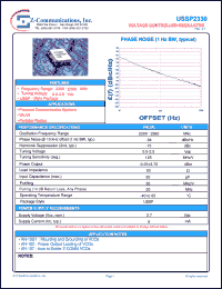 datasheet for USSP2330 by Z-Communications, Inc.