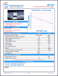 datasheet for SMV2488 by Z-Communications, Inc.