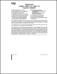 datasheet for DD28F032SA-100 by Intel Corporation
