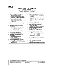 datasheet for TE28F002BX-B80 by Intel Corporation