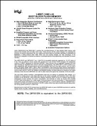 datasheet for TE28F001BN-T150 by Intel Corporation