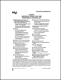 datasheet for U83930HE by Intel Corporation