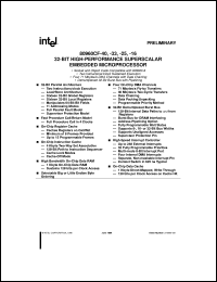 datasheet for KU80960CF-16 by Intel Corporation