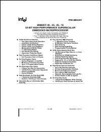datasheet for A80960CF-16 by Intel Corporation
