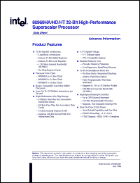 datasheet for FC80960HD50SL2GM by Intel Corporation