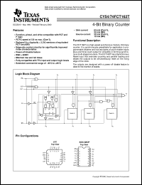 datasheet for CY54FCT163TLMB by Texas Instruments