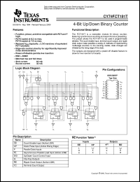 datasheet for CY74FCT191CTQC by Texas Instruments
