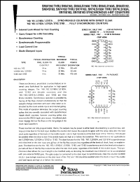 datasheet for SN54163J by Texas Instruments