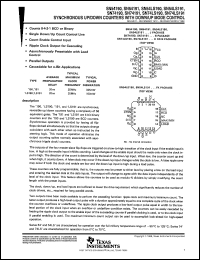datasheet for SN54191J by Texas Instruments