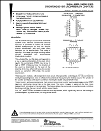datasheet for SN54ALS191AJ by Texas Instruments