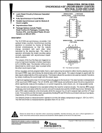 datasheet for SN54ALS193AJ by Texas Instruments