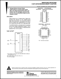 datasheet for SN54HC4020J by Texas Instruments