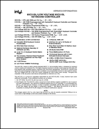 datasheet for SB83C51SL-AL by Intel Corporation