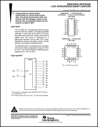 datasheet for SN54HC4040J by Texas Instruments