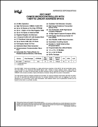 datasheet for N80C196NT by Intel Corporation