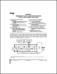 datasheet for S80960SA-16 by Intel Corporation