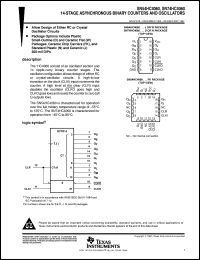 datasheet for SN54HC4060FK by Texas Instruments