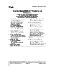 datasheet for TA80960CF-16 by Intel Corporation