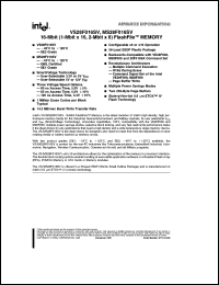 datasheet for VS28F016SV by Intel Corporation