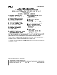 datasheet for MA87C196KD by Intel Corporation