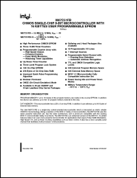 datasheet for MR87C51FB by Intel Corporation