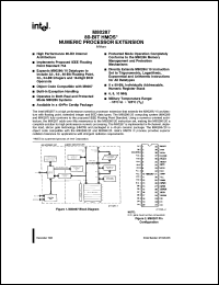 datasheet for MC80287 by Intel Corporation