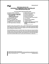 datasheet for P80C152JA by Intel Corporation