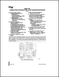 datasheet for MA80C186 by Intel Corporation