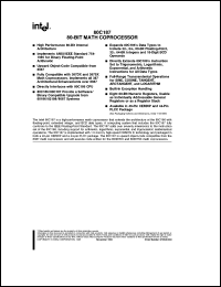 datasheet for D80C187 by Intel Corporation