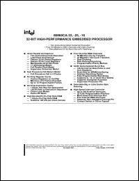 datasheet for KU80960CA-33 by Intel Corporation