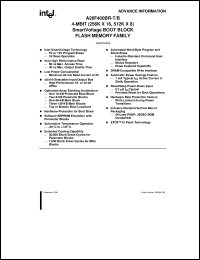 datasheet for AB28F400BR-T80 by Intel Corporation