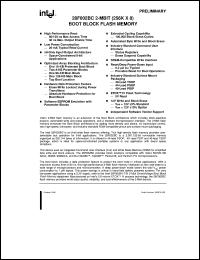 datasheet for P28F002BC-T80 by Intel Corporation