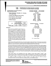 datasheet for SN54LS669J by Texas Instruments