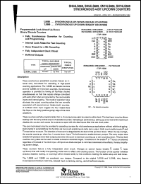 datasheet for SNJ54LS669W by Texas Instruments