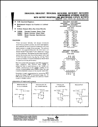 datasheet for SN54LS697J by Texas Instruments