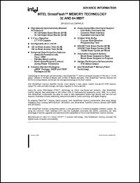 datasheet for G28F320J5-120 by Intel Corporation