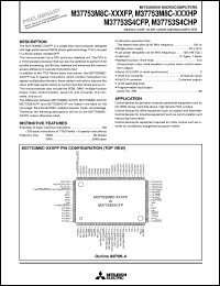 datasheet for M37753S4CFP by Mitsubishi Electric Corporation, Semiconductor Group