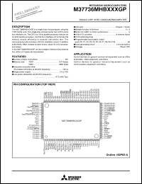 datasheet for M37736MHBXXXGP by Mitsubishi Electric Corporation, Semiconductor Group