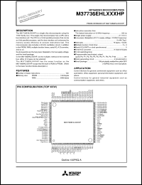 datasheet for M37736EHLXXXHP by Mitsubishi Electric Corporation, Semiconductor Group